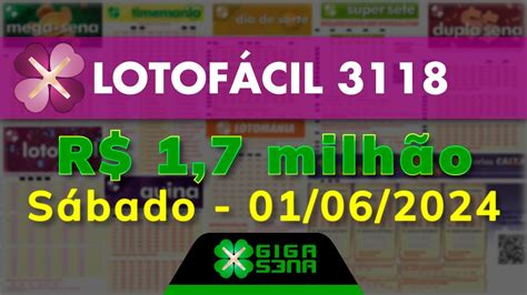 resultado da lotofácil 3118 giga sena - Confira os números sorteados no resultado da Lotofácil  